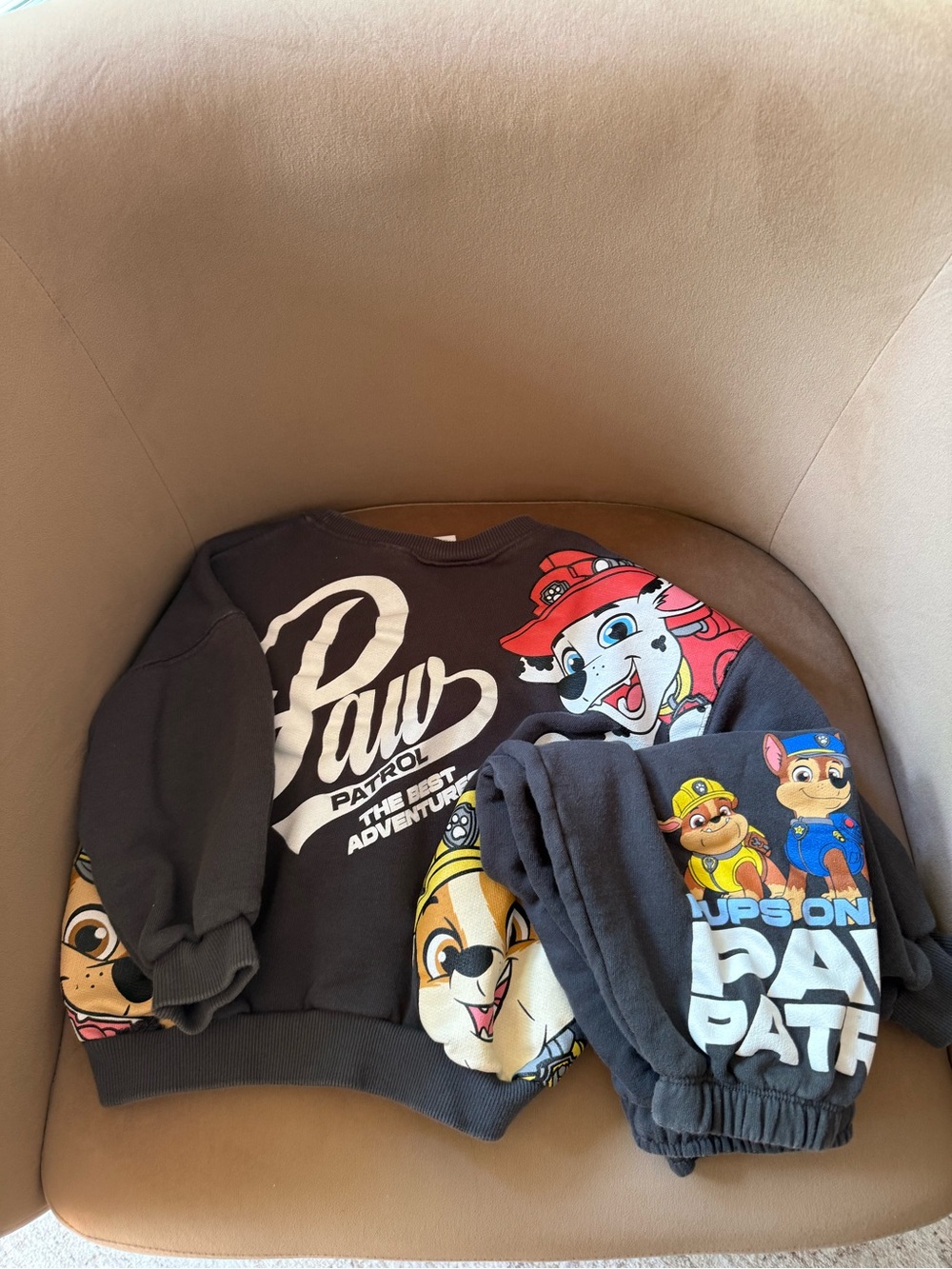 Zara Kids Charcoal PAW Patrol Sweatshirt & Joggers Set